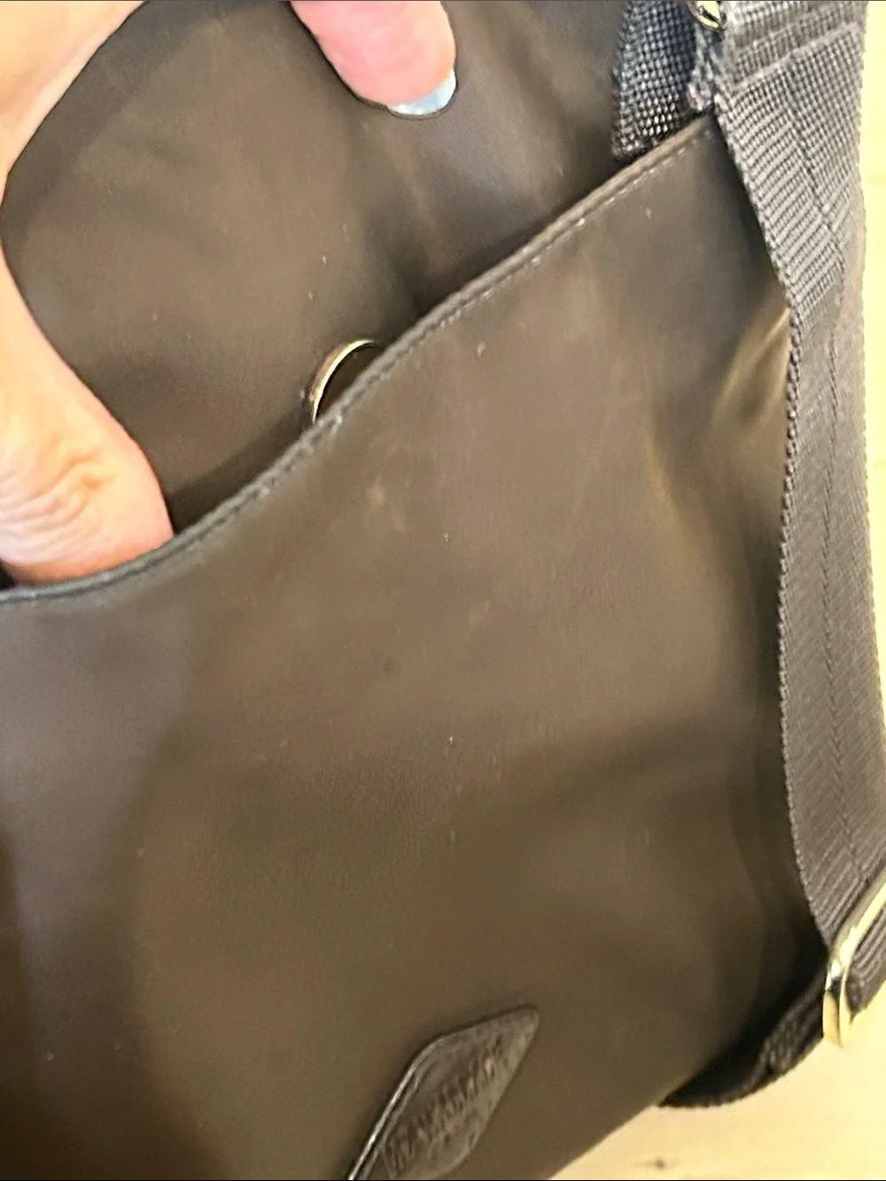 MZ Wallace Chocolate Brown Nylon Crossbody Messenger